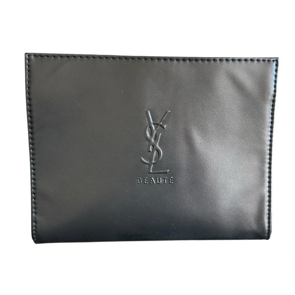YSL Cosmetic Bag NWOT & 3 YSL Lipsticks NIB Rouge Pur Couture